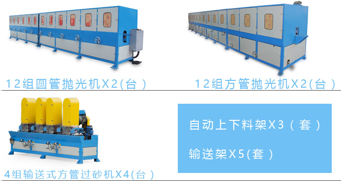 圆管抛光机流水线出口图片图